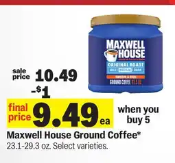 Meijer Maxwell House Ground Coffee offer