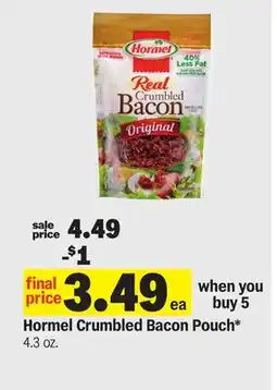 Meijer Hormel Crumbled Bacon Pouch offer