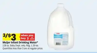 Meijer Meijer Infant Drinking Water offer