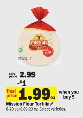 Meijer Mission Flour Tortillas offer