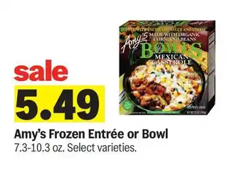 Meijer Amy's Frozen Entrée or Bowl offer