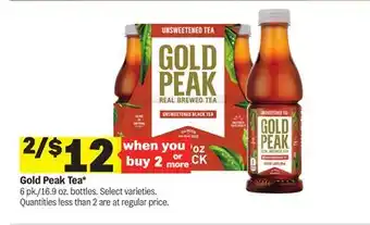 Meijer Gold Peak Tea offer