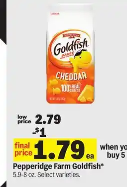 Meijer Pepperidge Farm Goldfish offer