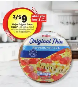 Meijer Meijer Original Frozen Pizzas offer