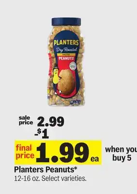 Meijer Planters Peanuts offer