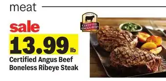 Meijer Certified Angus Beef Boneless Ribeye Steak offer