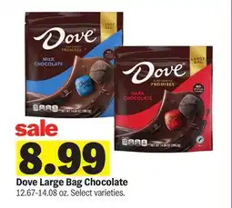 Meijer Dove Large Bag Chocolate offer