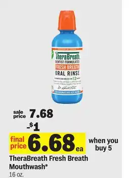 Meijer TheraBreath Fresh Breath Mouthwash offer