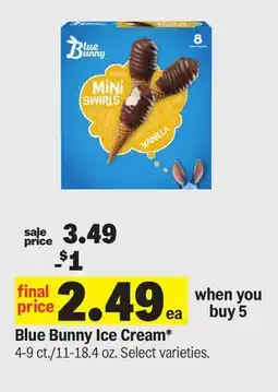 Meijer Blue Bunny Ice Cream offer