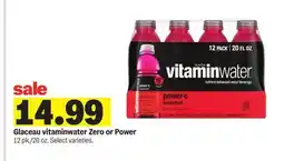 Meijer Glaceau vitaminwater Zero or Power offer