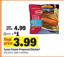 Meijer Tyson Frozen Prepared Chicken offer