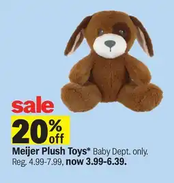 Meijer Meijer Plush Toys offer