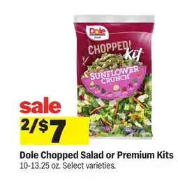 Meijer Dole Chopped Salad or Premium Kits offer