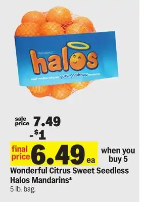 Meijer Wonderful Citrus Sweet Seedless Halos Mandarins offer