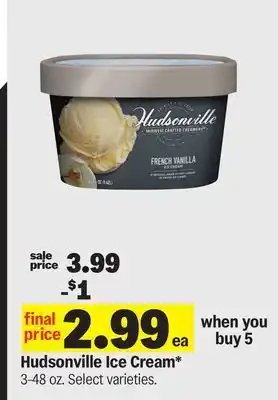 Meijer Hudsonville Ice Cream offer