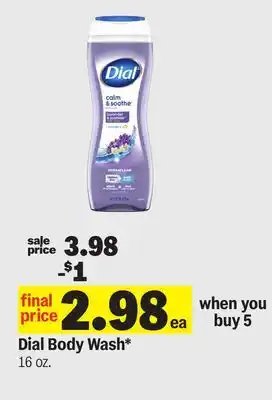 Meijer Dial Body Wash offer