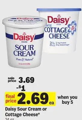 Meijer Daisy Sour Cream or Cottage Cheese offer