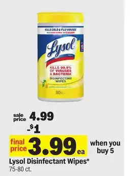 Meijer Lysol Disinfectant Wipes offer