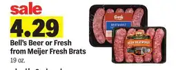 Meijer Bell's Beer or Fresh from Meijer Fresh Brats offer