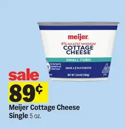 Meijer Meijer Cottage Cheese Single offer