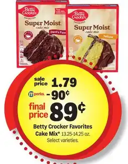 Meijer Betty Crocker Favorites Cake Mix offer