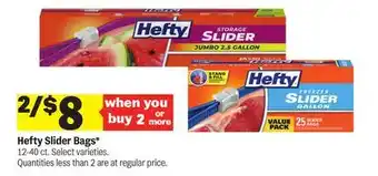 Meijer Hefty Slider Bags offer