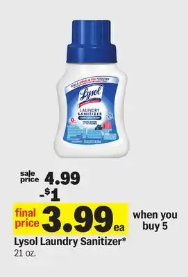 Meijer Lysol Laundry Sanitizer offer