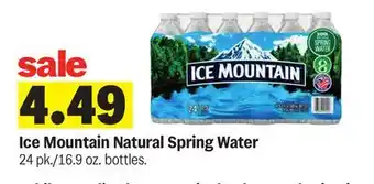 Meijer Ice Mountain Natural Spring Water offer