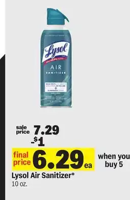 Meijer Lysol Air Sanitizer offer