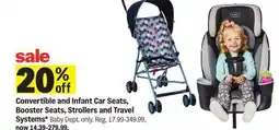 Meijer Convertible and Infant Car Seats, Booster Seats, Strollers and Travel Systems offer