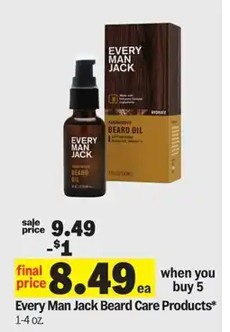 Meijer Every Man Jack Beard Care Products offer