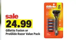 Meijer Gillette Fusion or ProGlide Razor Value Pack offer