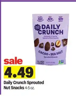 Meijer Daily Crunch Sprouted Nut Snacks offer