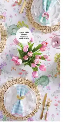 Meijer Easter Table Linens offer