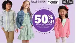 Meijer Select Falls Creek, Colorful Planet and Lake & Trail Kids' Apparel offer