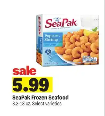 Meijer SeaPak Frozen Seafood offer