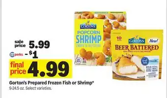 Meijer Gorton's Prepared Frozen Fish or Shrimp offer