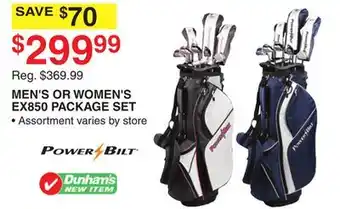 Dunham's Sports MEN'S OR WOMEN'S EX850 PACKAGE SET offer