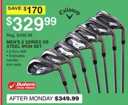 Dunham's Sports MEN'S X SERIES OS STEEL IRON SET offer