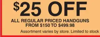 Dunham's Sports HANDGUNS offer