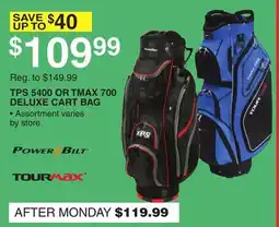 Dunham's Sports TPS 5400 OR TMAX 700 DELUXE CART BAG offer