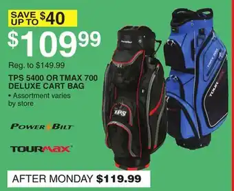 Dunham's Sports TPS 5400 OR TMAX 700 DELUXE CART BAG offer