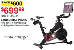 Dunham's Sports PRO-FORM STUDIO BIKE PRO 22 offer