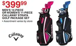 Dunham's Sports MEN 12-PIECE OR WOMEN'S 11-PIECE CALLAWAY STRATA GOLF PACKAGE SET offer