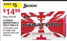 Dunham's Sports 15-PACK MARATHON 2 GOLF BALLS offer