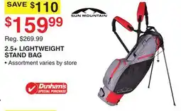 Dunham's Sports 2.5 + LIGHTWEIGHT STAND BAG offer