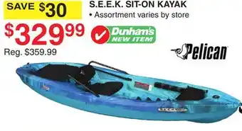 Dunham's Sports S.E.E.K. SIT-ON KAYAK offer