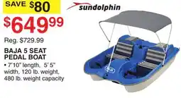 Dunham's Sports BAJA 5 SEAT PEDAL BOAT offer