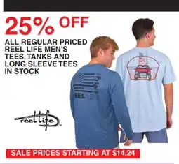 Dunham's Sports REEL LIFE MEN'S TEES, TANKS AND LONG SLEEVE TEES IN STOCK offer