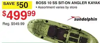 Dunham's Sports BOSS 10 SS SIT-ON ANGLER KAYAK offer